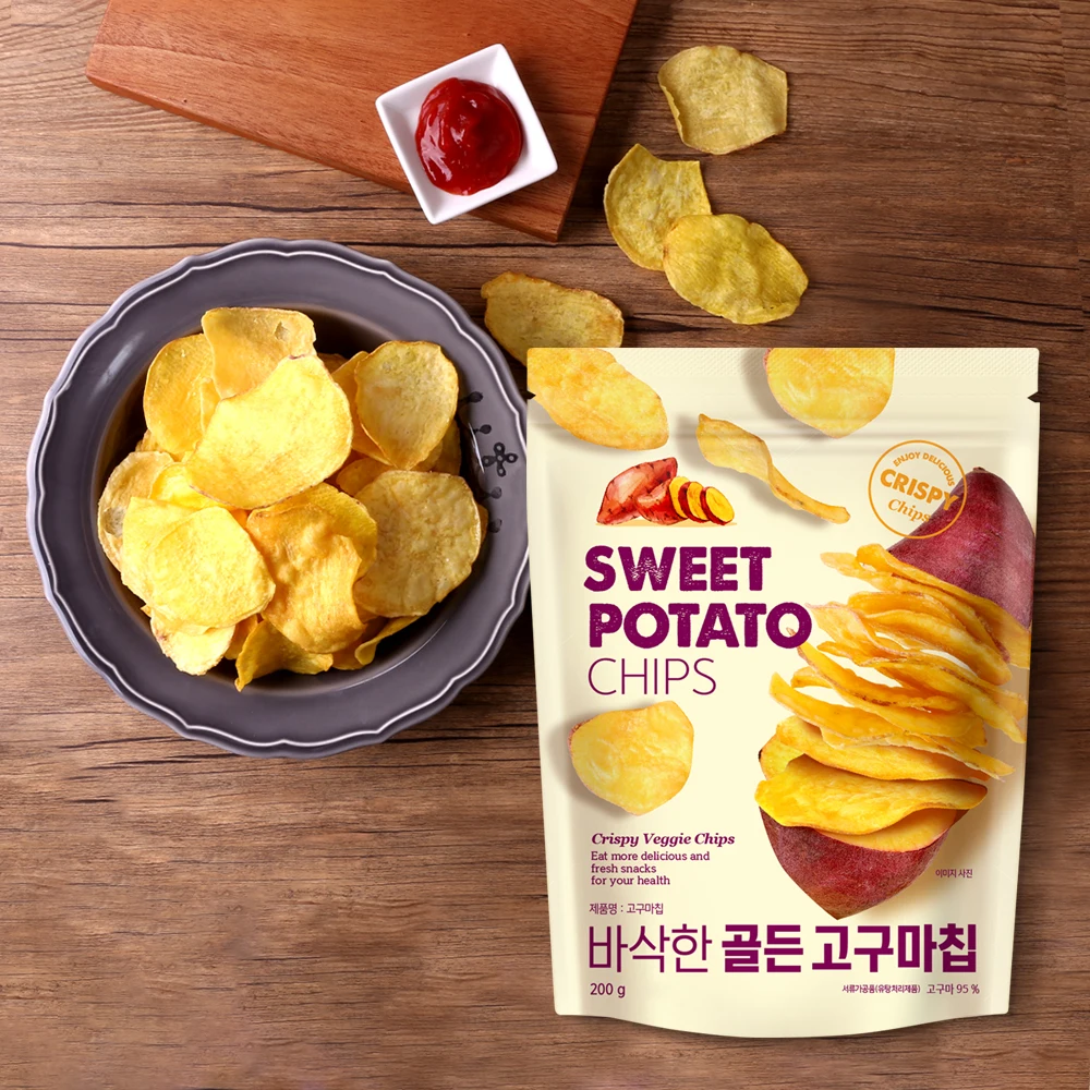 [Daily Nuts] Crispy Golden Sweet Potato Chips 200gx5 Packs