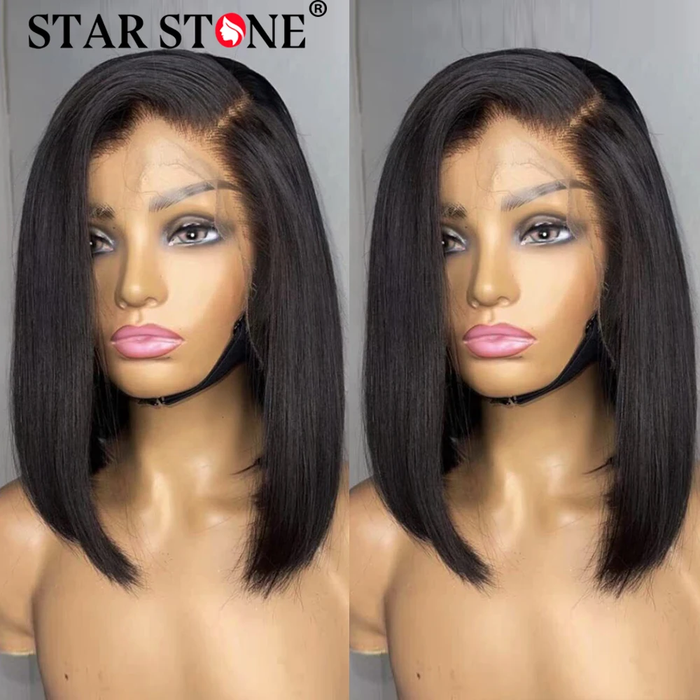 

Straight Pre Plucked 13x4 Lace Frontal Wigs 100% Human Hair For Women Short Bob Wig Brazilian Hair Lace Front Human Hair Wigs