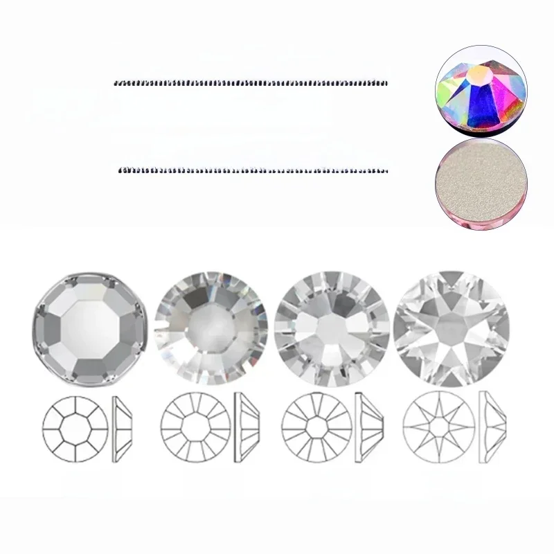 Super Rotterdam Kle SS20 Flatback Swarovsky DIY N64.Strass Art Décoration, Manucure 3D Crystal Coal Gems for fur s, Shoes, 2088