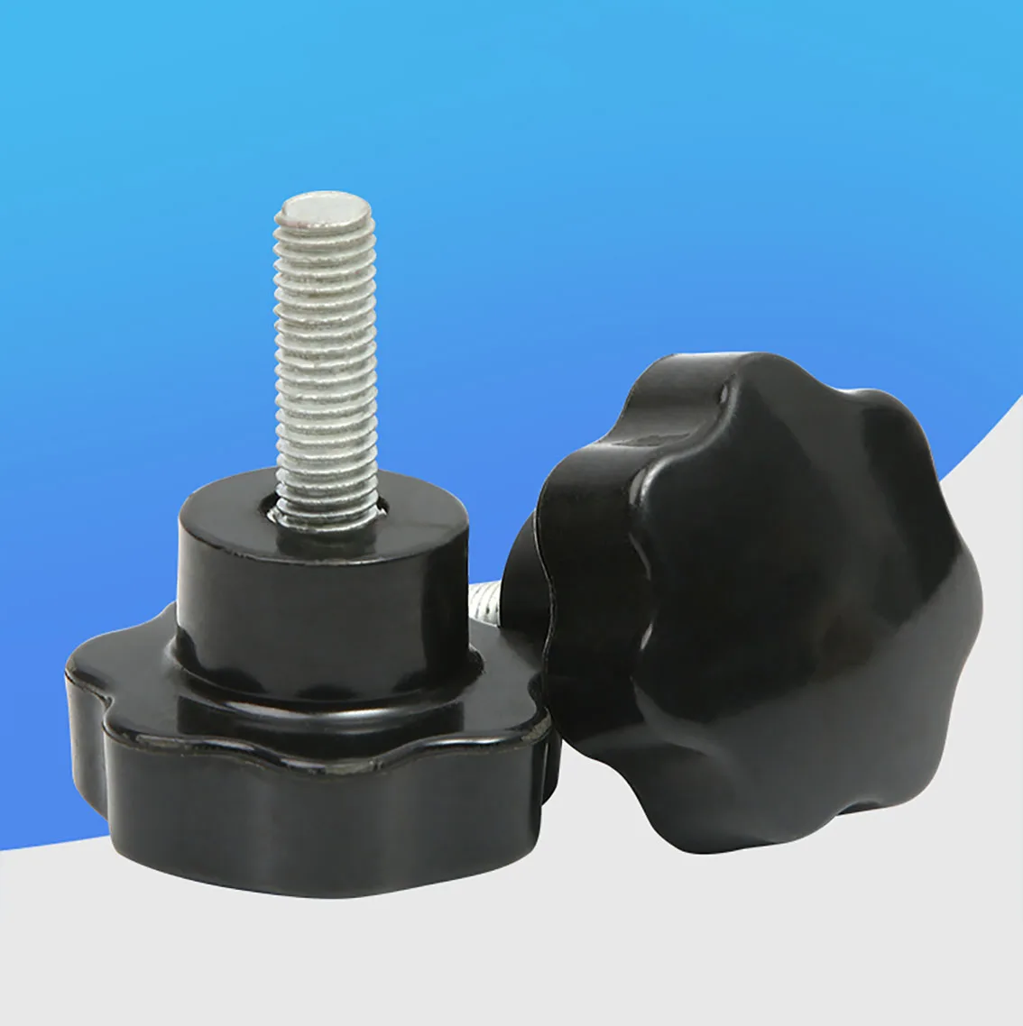 1Pcs M10 Star Shape Thread Clamping Handle Bolt Bakelite Hand Knob Tightening Screw Industry Equipment Plastic Steel