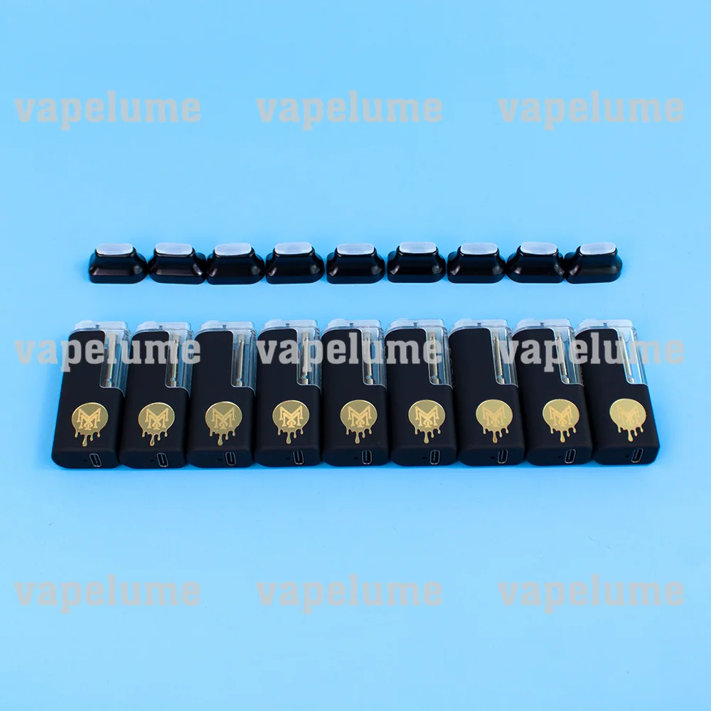 2.0 EMPTY Muha Blinkers Disposable Vape E-cigs Tanks 2ml Rechargable Light Up Logo Storage Electric Vapes Packaging Customized view 3