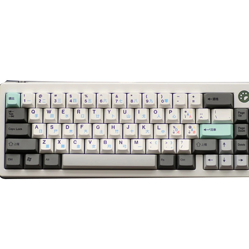 

Колпачки для клавиш Little Overlord PBT, пятисторонние колпачки для клавиш с высотой вишни, полный комплект 141 клавиш для механической клавиатуры