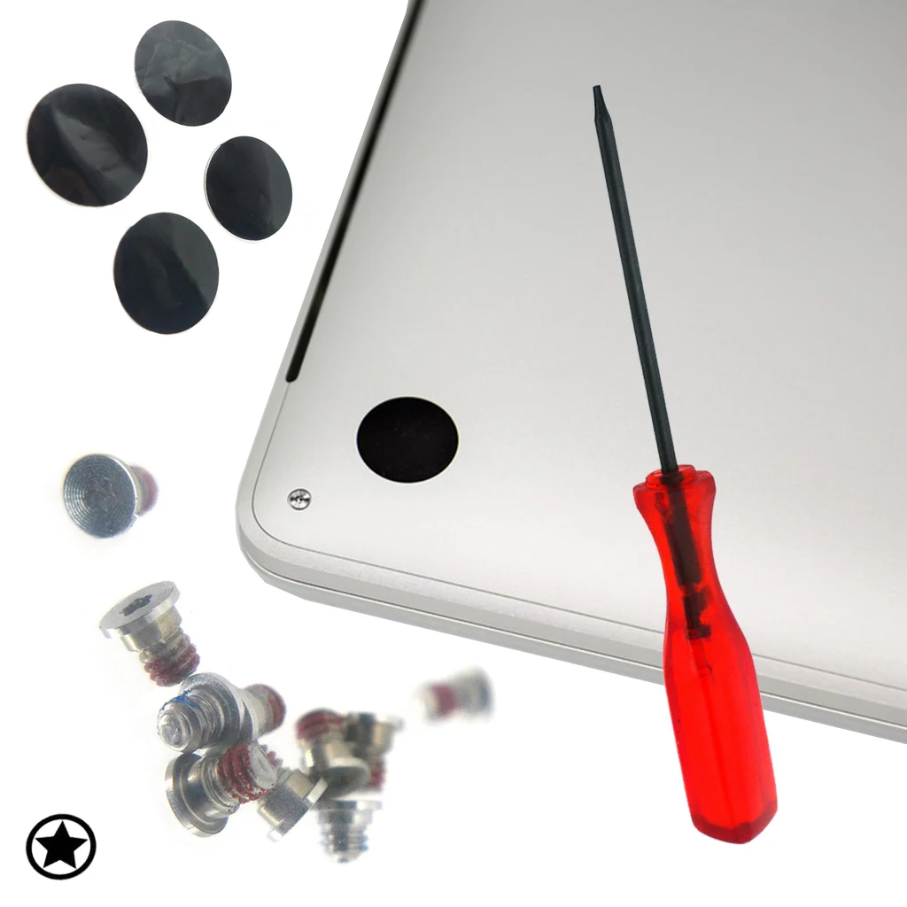 Laptop back Cover Accessories for Macbook Pro A1502 A1398 A1425 D Shell bottom shell Screw foot pad Disassembly tool Screwdriver