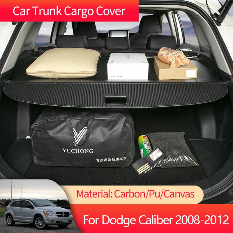 

Car Trunk Cargo Cover Luggage Storage Rear Boot Tray Security Shielding Shade Accessories for Dodge Caliber 2007~2012 2010 2011