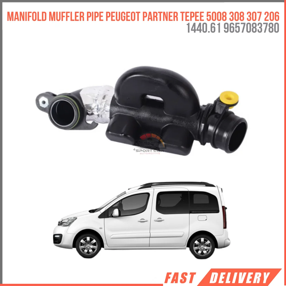 For Manifold muffler pipe Peugeot Partner Tepee 5008 308 307 206 1.6 HDI Citroen C4 C4 III 1.6 HDI 1440.61 9657083780