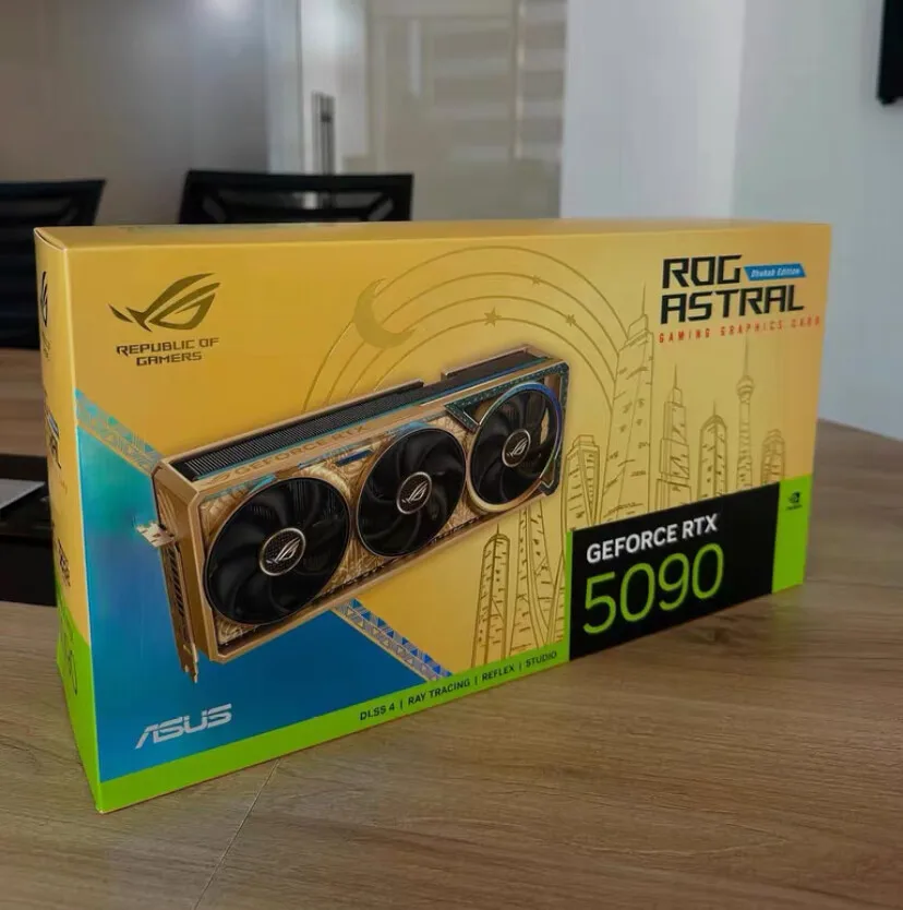 O-RIGINAL. Placa Gráfica ASUS ROG Astral GeForce RTX 5090 Dhahab OC Edition Envio Rápido.