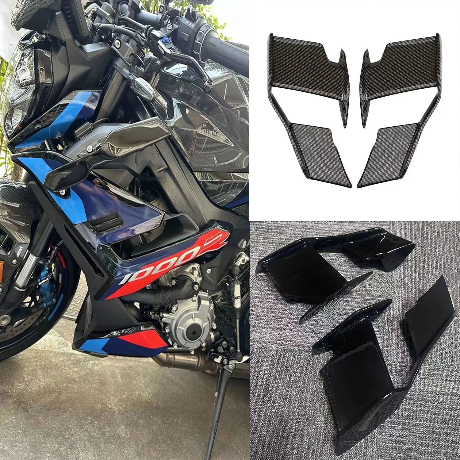 Voor Bmw S1000R M1000R 2021 2022 2023 2024 S 1000R M 1000R Motorfiets Winglets Aerodynamische Wind Side Vleugels Spoiler Kuip - afbeelding 2