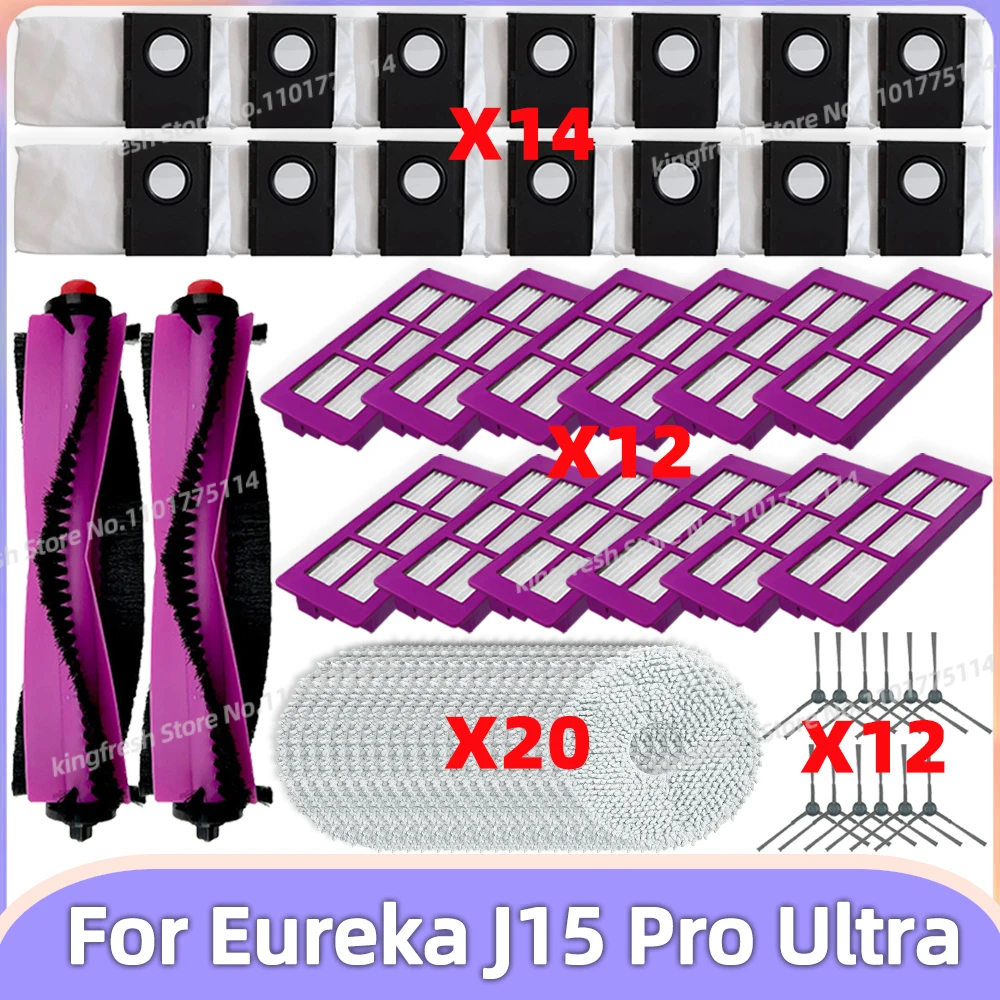 Compatibile per ( Eureka J15 Pro Ultra ) Parti dell’Aspirapolvere Rullo Principale Spazzola Laterale