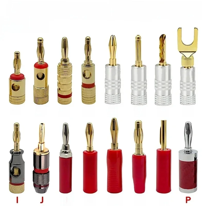 10/20 Stuks Banaan Connector Plug Jack Vergulde Muzikaal Geluid Audio Speaker 4Mm Banaan Pluggen Voor Audio Video Luidspreker Terminal - afbeelding 2