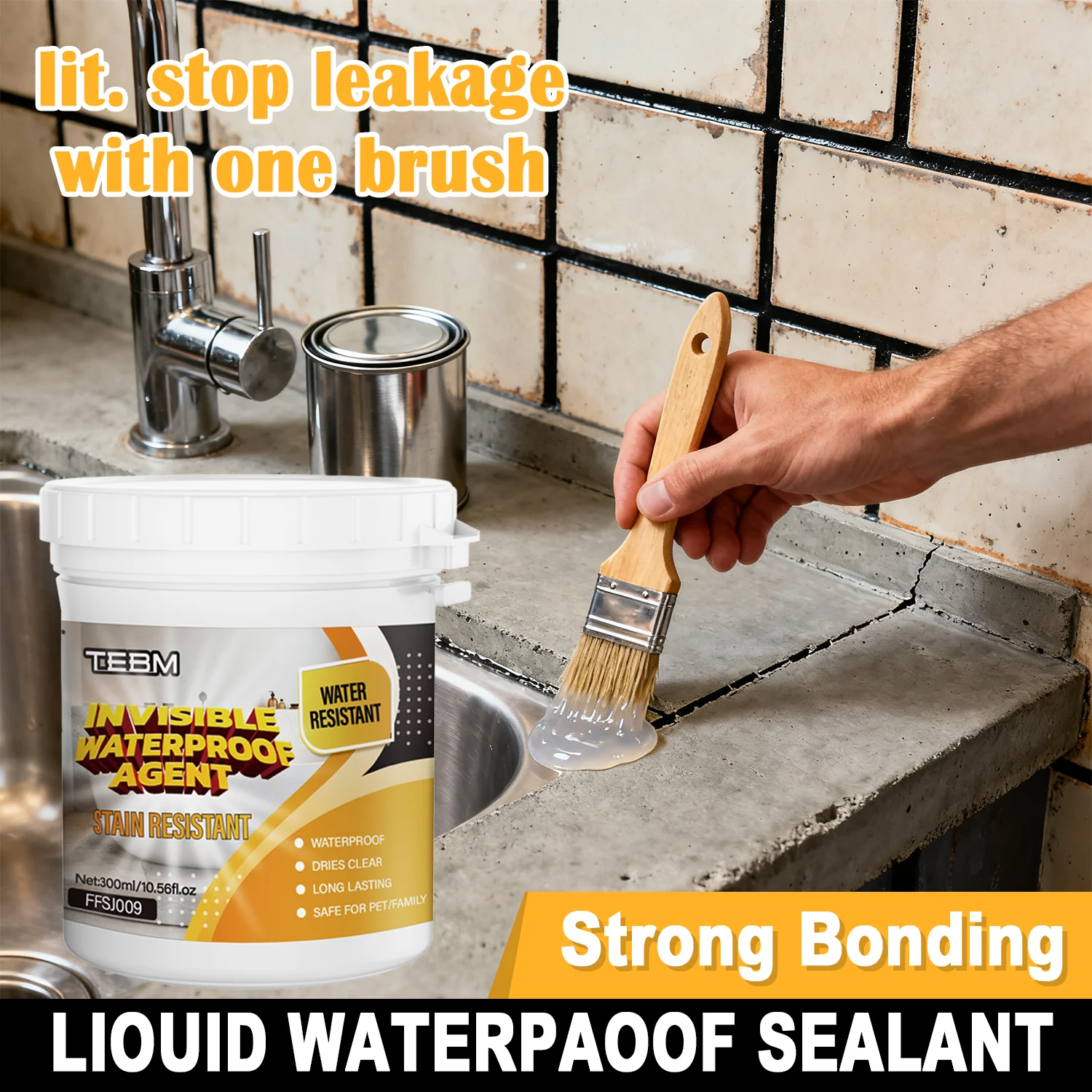 Transparent Waterproof Sealant Strong Invisible Waterproof Agent Sealant Leak-Free Glue Adhesive Sealing Coating Repair Tools