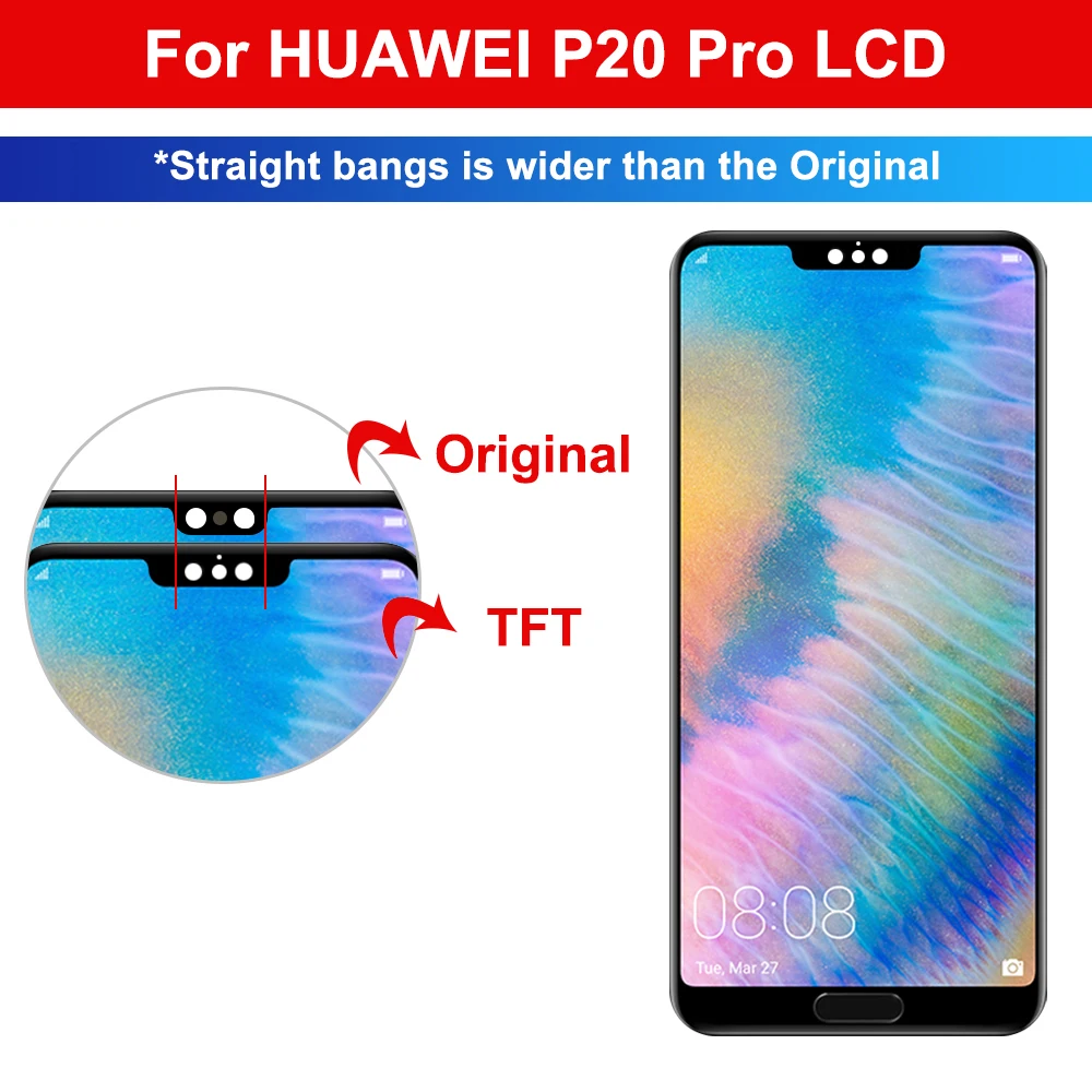 Screen for Huawei P20 Pro CLT-L09 CLT-L29 Lcd Display Touch Screen