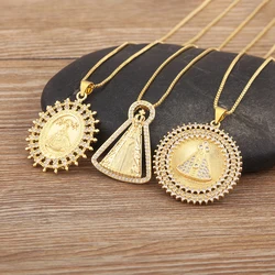 Nidin Hot Sale Original Design Sparkling Zircon Pendant Necklace 5 Styles For Women Clavicle Chain Jewelry Accessories Chic Gift