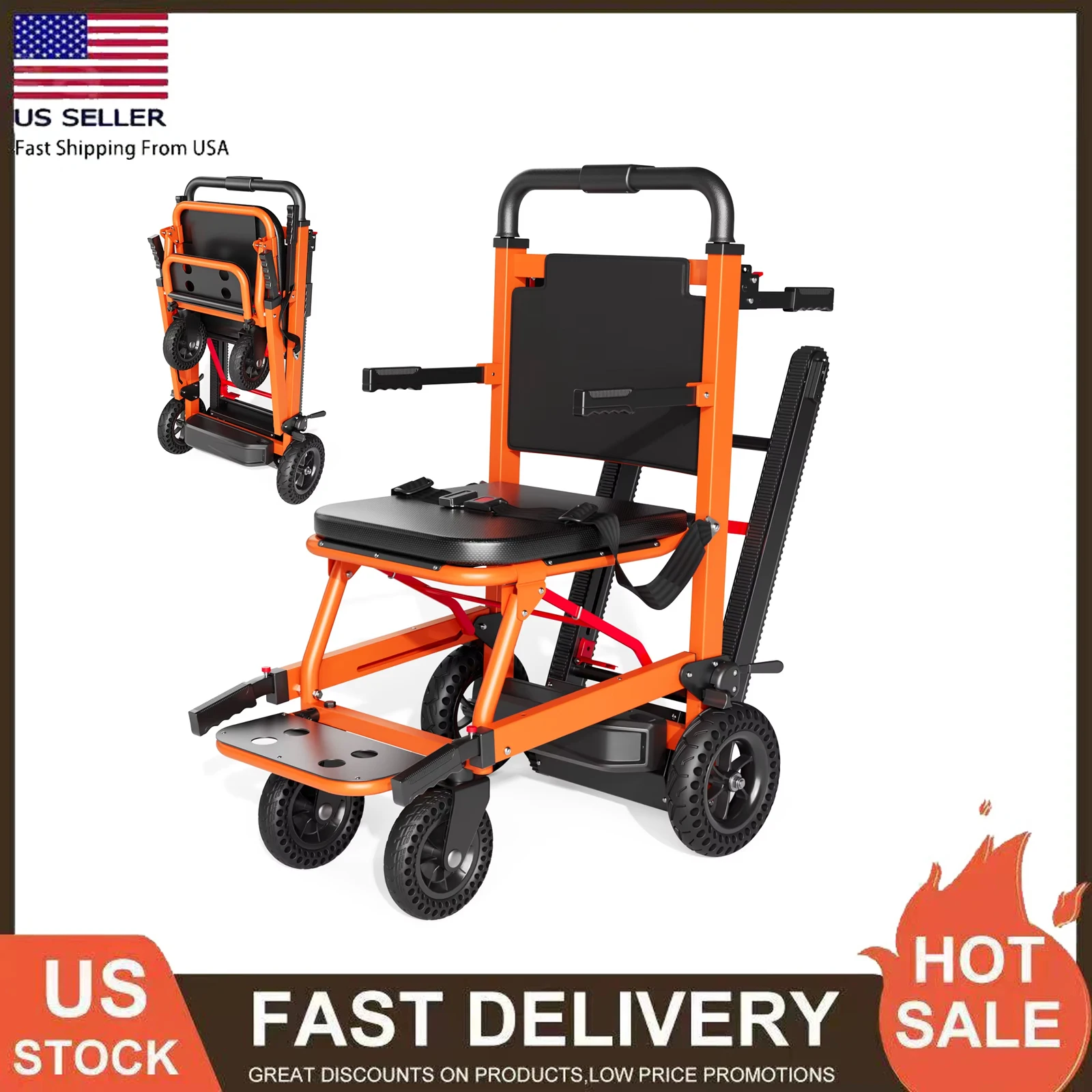 Motorized Stair Climbing Wheelchair Stair lifter Elevator Lifting Chair