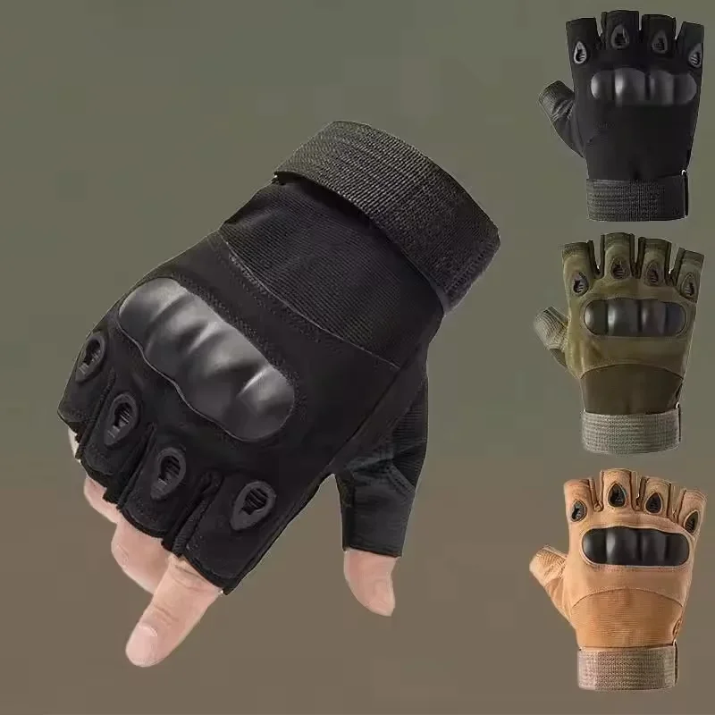 AliExpress None Half Finger Cycling Tactical Gloves Outdoor Men Gloves Women Sports Shooting Hunting Motorcycle Bike Glove Accessories