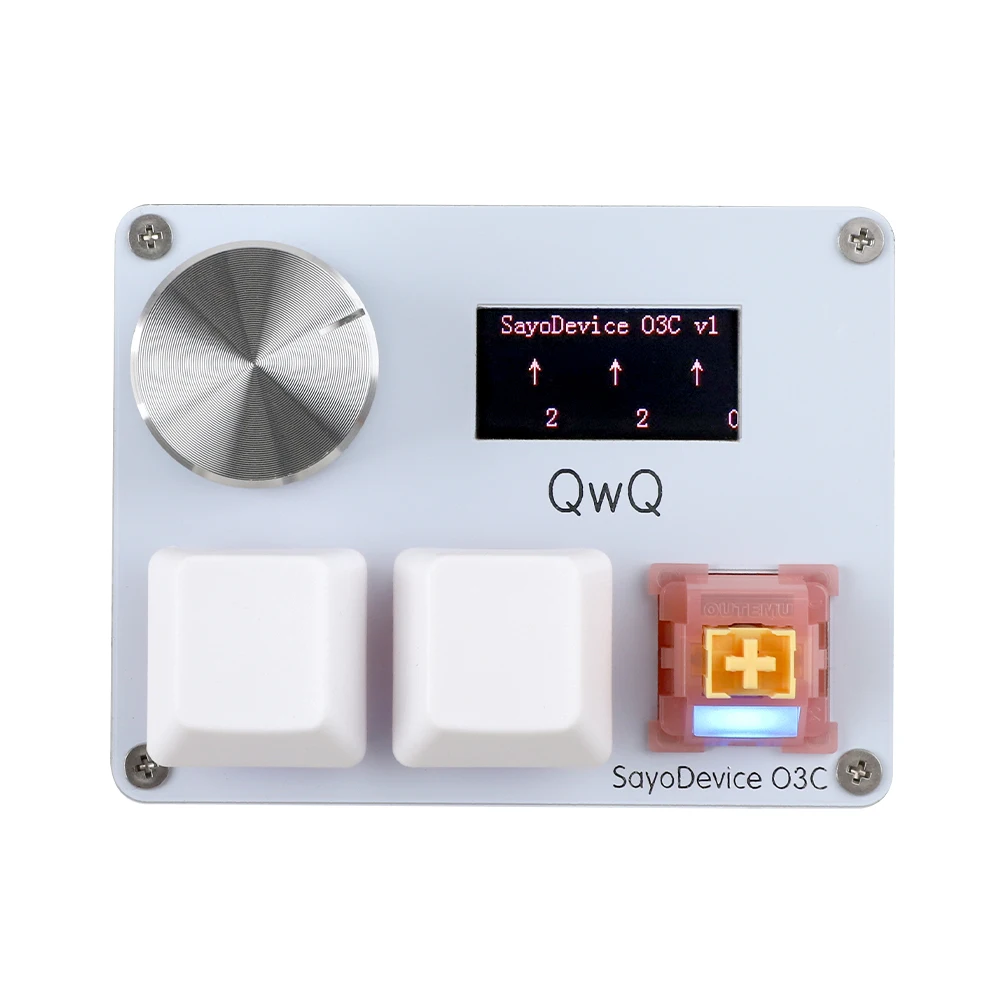 SayoDevice O3C Keyboard Outemu Silent Peach V3 Switches Hot-swappable Rapid Trigger OSU Geometry Dash Rhythm Game Mini Keyboard