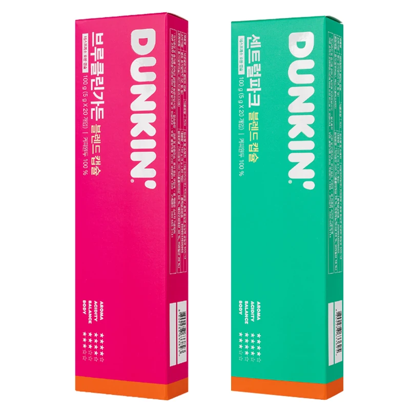 ● Nespreso compatible coffee capsule [Dunkin Brooklyn Garden 20 mouth + Central Park 20 mouth]