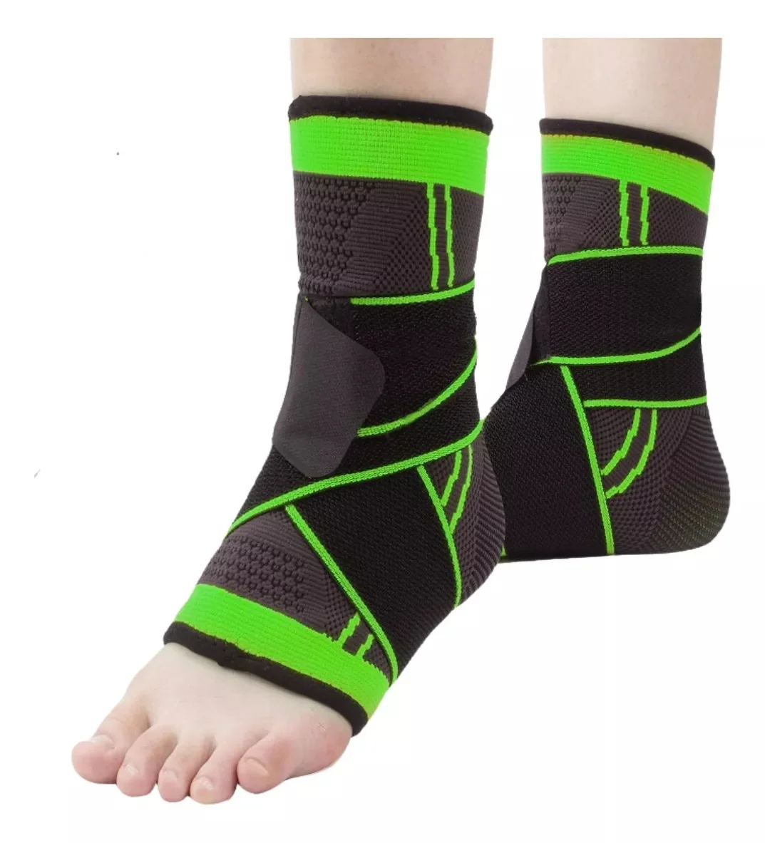 Stabilizing Elastic Compression Adjustable Orthopedic Ankle Brace Sports Football Running Bike Straps