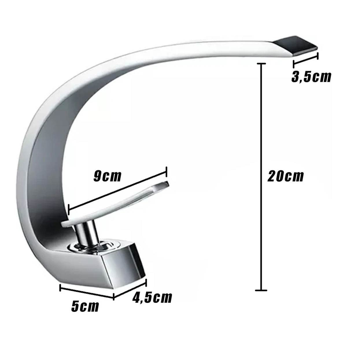 حوض صنبور ، حوض غسيل كوبي ، خلاط غسالة للحمام ، ماء ساخن وبارد ، أحادي القيادة كروم ، لوك يونغ #4