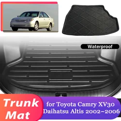 Car Trunk Mat for Toyota Camry XV30 Daihatsu Altis 2002~2006 Luggage Waterproof Rug Cargo Boot Pad Liner Carpet Cover Accessorie
