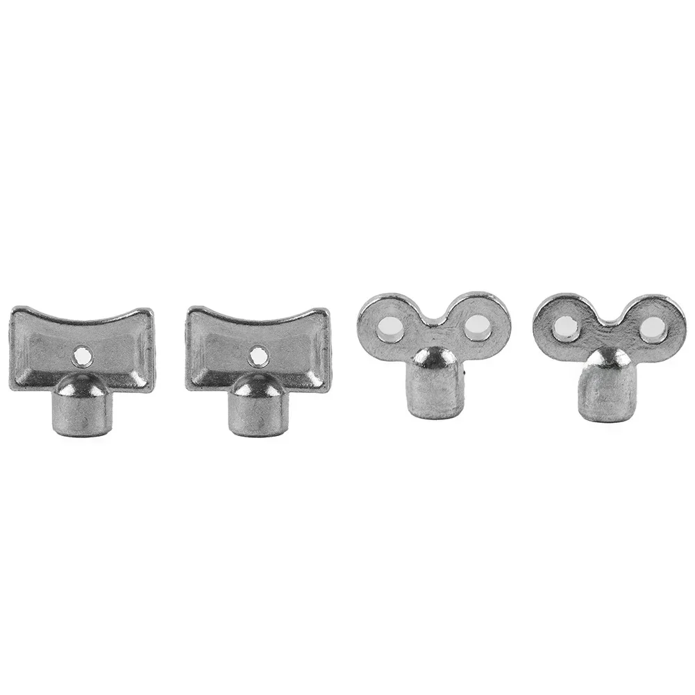 Clé de Valve d'échappement de radiateur carrée en alliage de Zinc, 5 × 5mm, clé de Valve pneumatique de refroidissement, clé de chauffage Central pour ventilation d'air, 2 pièces