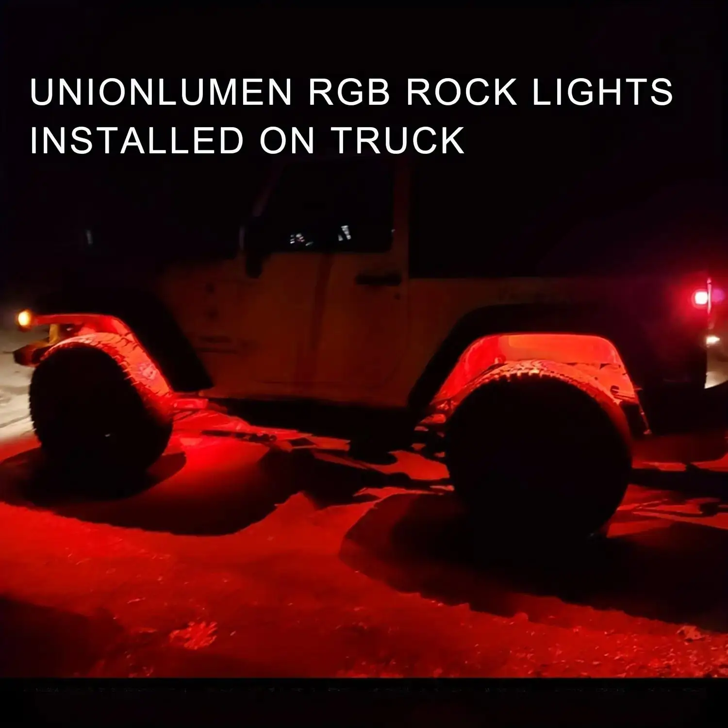RGB LED Truck Rock Light Kit, Dreamy 16M Multi‑Color, Music & Sound‑Activated Mode, Wireless Remote & APP Dual‑Control, 10 Pod 12V Car LED Lights with Extension Wires, Underglow Chassis Decoration & Footwell Neon Light Kit, Exterior Upgrade for Pickup Tru