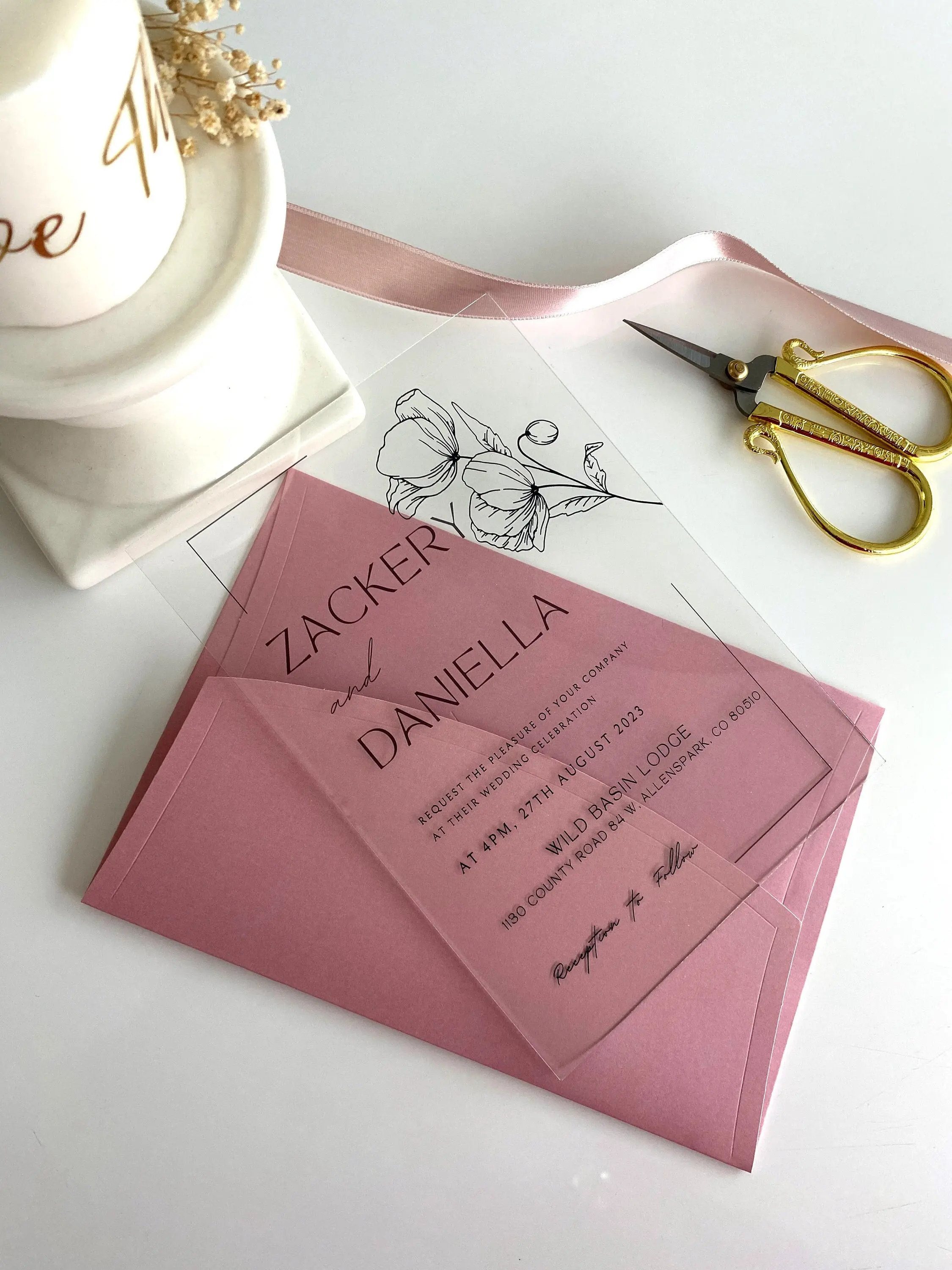 

Изготовленные на заказ прозрачные акриловые элегантные свадебные приглашения с персонализированным текстом, приглашения на помолвку, открытка с благодарностью, роскошные приглашения на день рождения