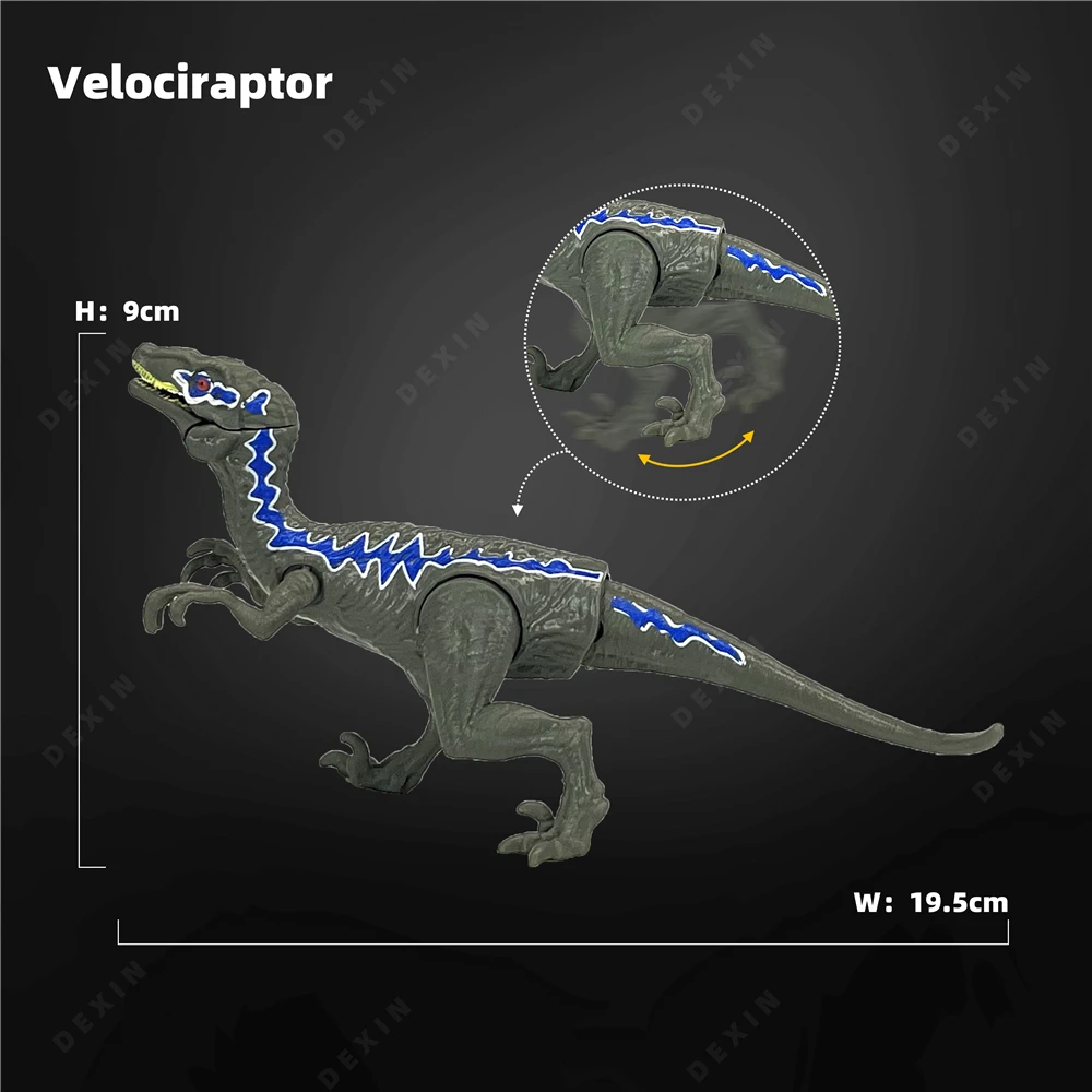 Jurassic World Velociraptor action figure Movie Model Animal Decoration Collect Halloween Christmas Birthday Gift Kids Dino Toy