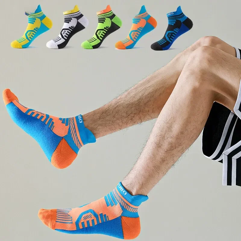 AliExpress MOMMIELIFE 3 Pairs/Lot Men Low Cut Fitness Socks Professional Men Basketball Socks Breathable Thin Cycling Travel Socks For Men