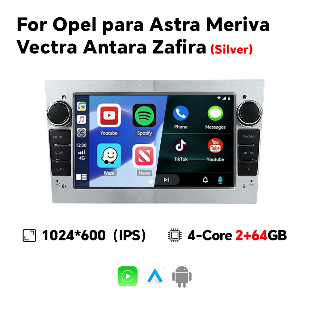 Eunavi 2Din Android Autoradio voor Opel Astra H G J Zafira B Corsa C D Antara Vectra Vivaro GPS RDS DSP 4G CarPlay Autoradio