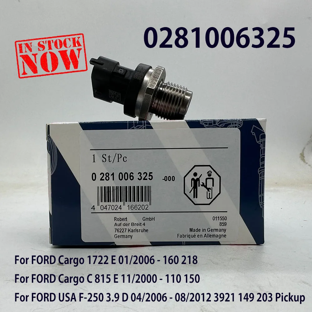 

0281006325 Fuel Rail Pressure Sensor 0281006327 0281002851 281006325 For F-iat I-veco D-odge R-AM V-W