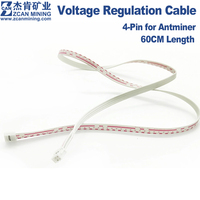 Antminer 4-pin 18cm Voltage Regulation Cable 60cm Voltage Adjustment Cable for APW9 APW9+ APW12