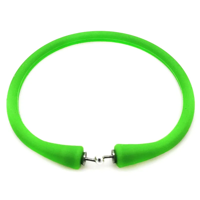 Wholesale Kelly Green Rubber Silicone Wristband for Custom Bracelet