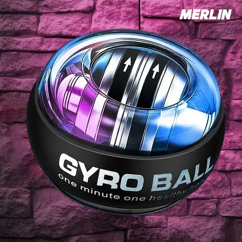 (Dr Collin) 프리미엄 LED 자이로스코프 파워 손목 볼, 자이로 볼, 팔 손 근력 트레이너, 운동 강화제