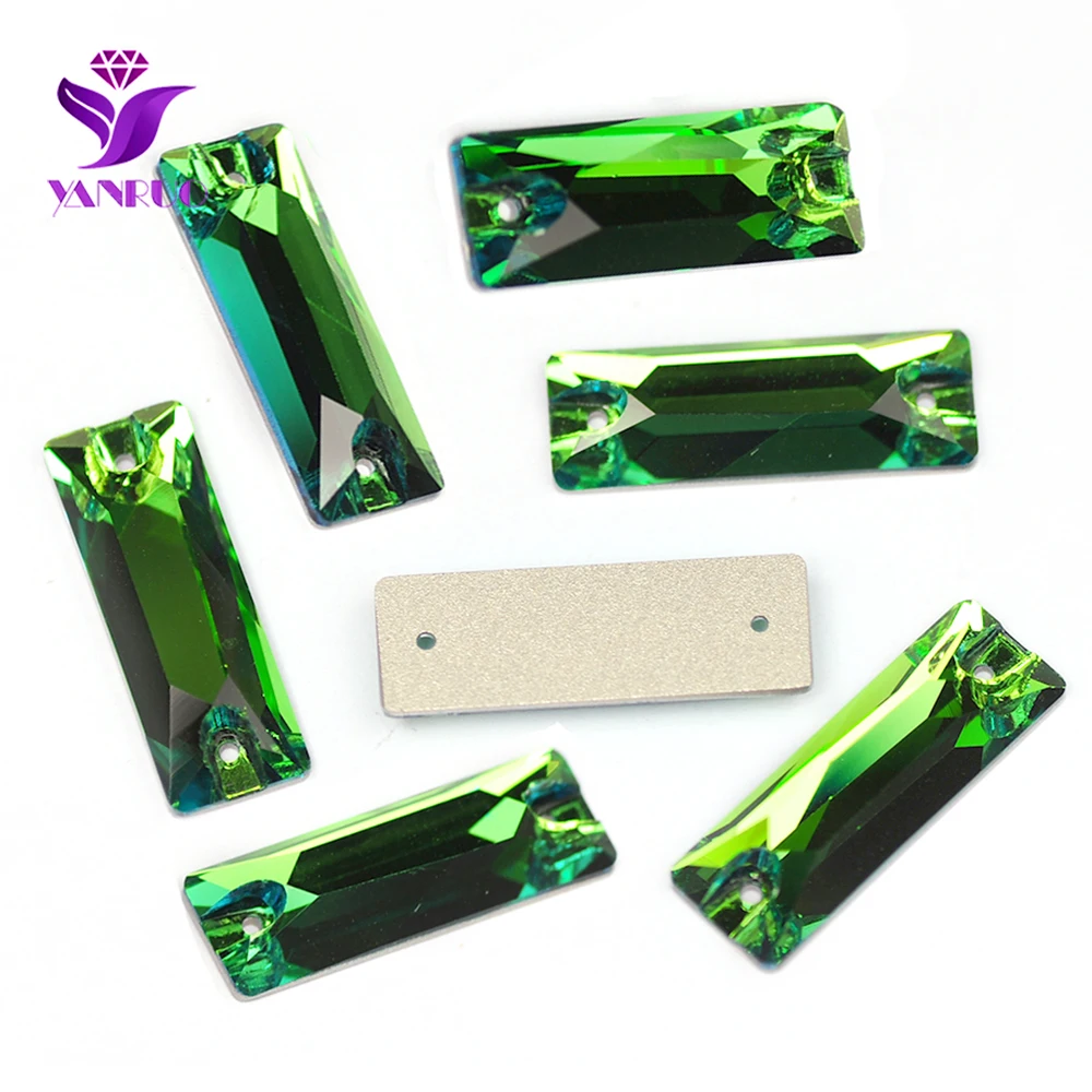 YANRUO 3255 Cosmic Baguette Alle Farben Aufnähsteine Glas-Strasssteine für Trikotkleider, zum Aufnähen von Strasssteinen für Kleidung – Detail 19
