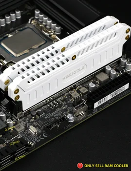 Kimdoole DDR4/DDR5 aleación de aluminio memoria RAM enfriador disipador de calor chaleco de refrigeración para PC RAM PC juego Overclock enfriador para Ram 1