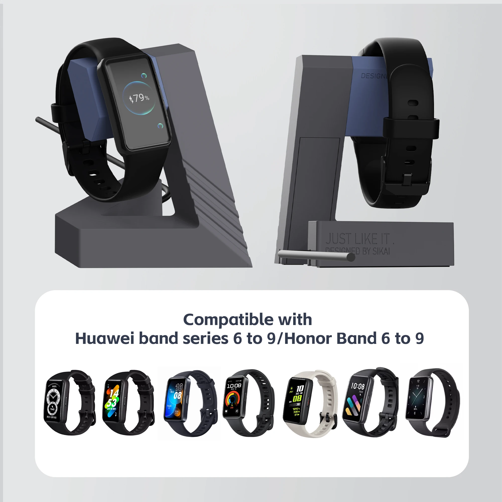 SIKAI Watch Charger Stand For Huawei Band series 9 8 7 6 Charger Holder Charging Dock Station For honor band 6 7 8 9