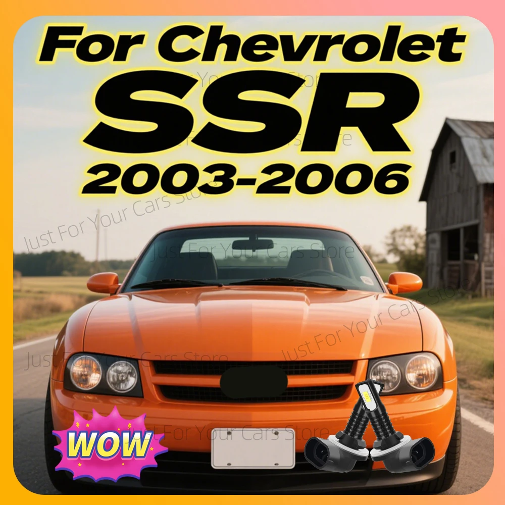 

2x для Chevy SSR 2003 2004 2005 2006 - светодиодные противотуманные фары 6000K ярко-белые автомобильные передние противотуманные фары Plug&Play