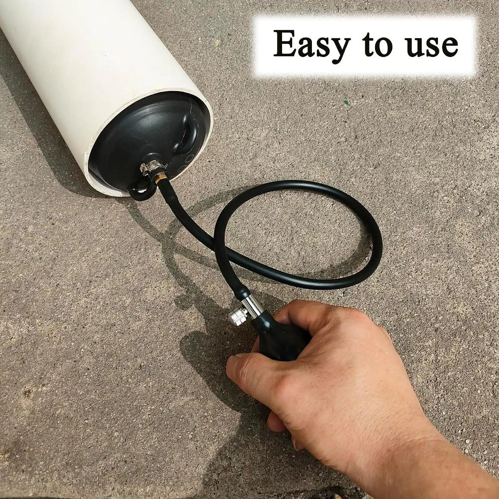 Fit 50 75 110 160 200mm Pipe Natural Rubber Drain Air Bag Inflatable Bung Stop Plug Block Sturdy Easy to Use Plumbing Test Plug image 3