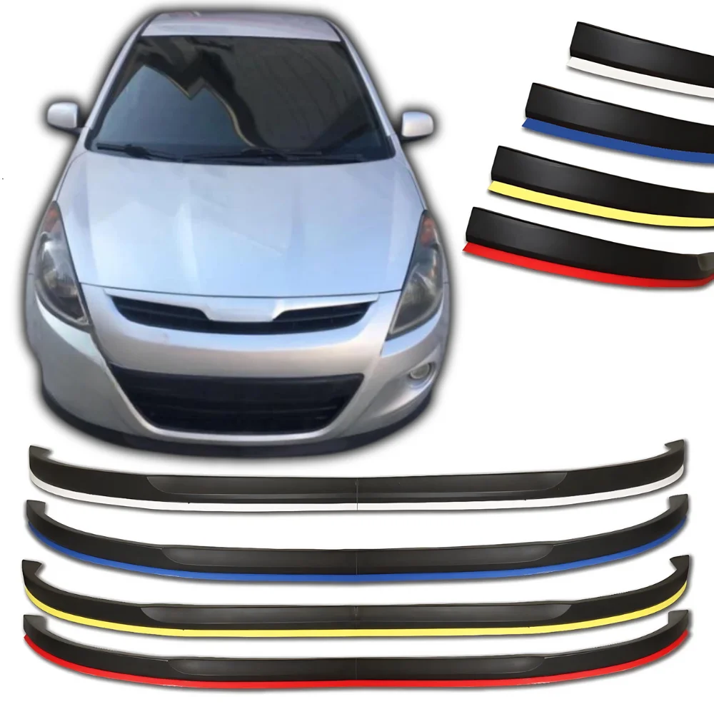 2 Pcs Front Bumper Lip For Hyundai İ20 2008-2014 Body Kit Car Accessories Sport Spoiler Splitter Diffuser Bumper Exterior Parts