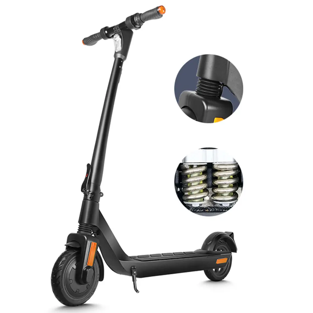 Trottinette électrique pliable pour adultes avec double amortissement, batterie haute capacité 10,4 Ah, vitesse maximale de 30 km/h et autonomie de 45 km