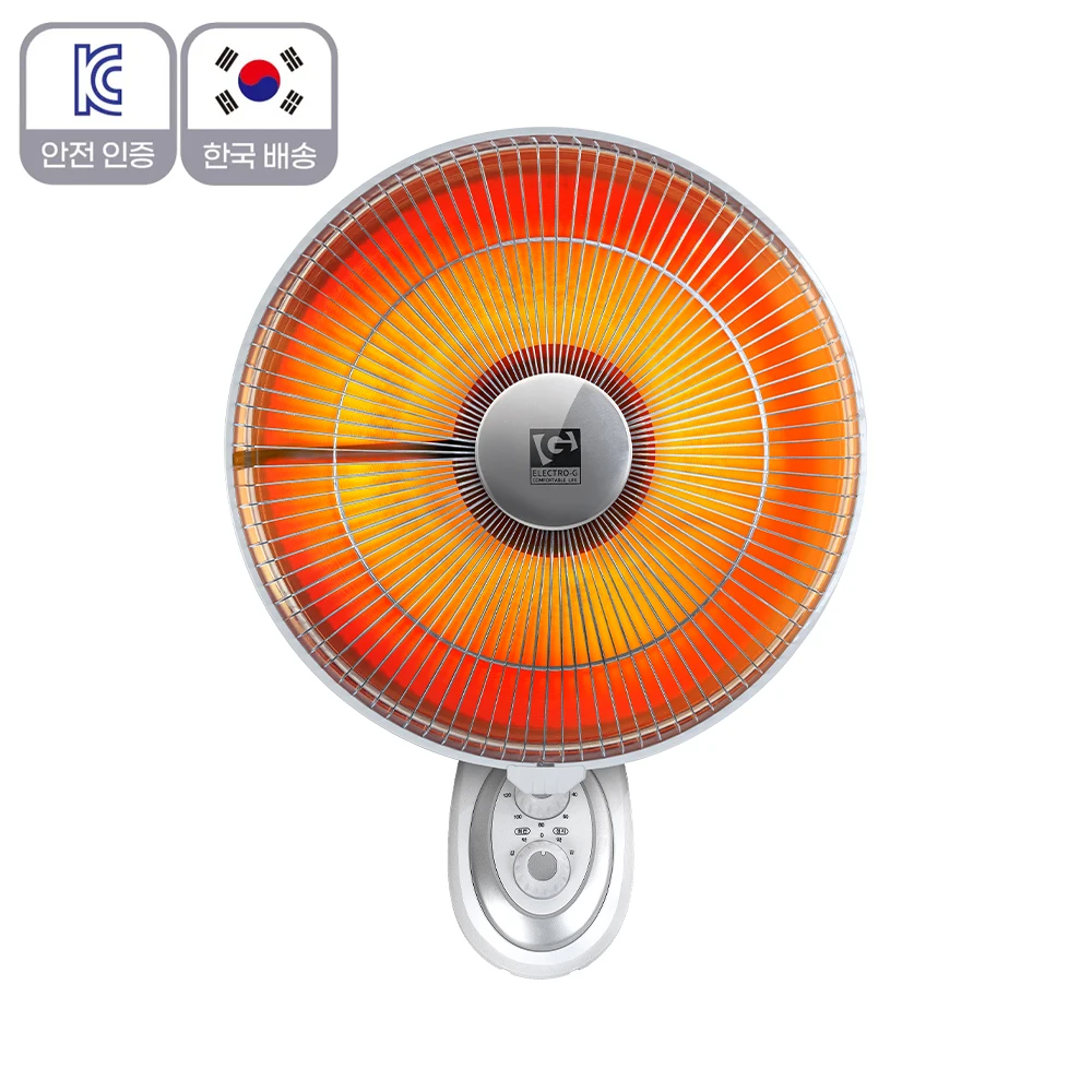 벽걸이 저소음 사무실 선풍기형 전기히터 난방기 회전 겨울 전기난로 열풍기