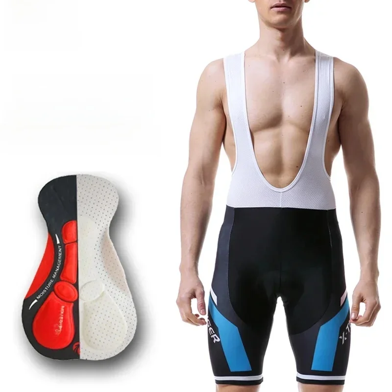 AliExpress X-TIGER Men's Cycling Bib Shorts Summer Bike Breathable Polyester Sports Shorts 5D Gel Padded Tights Man Lycra Bicycle Shorts