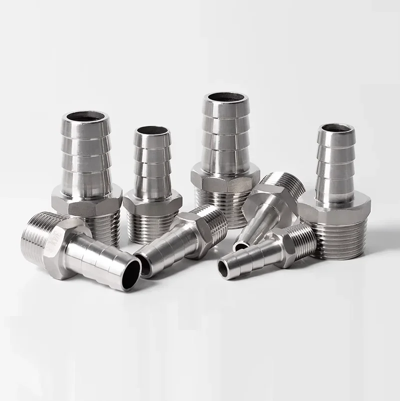 Ss304 bspt Schlauch Widerhaken anschluss mit Außengewinde 1/4 "3/8" 1/2 "3/4" Schlauch pagoden