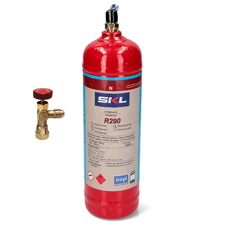 1 bottle refrigerant Gas R290 370Gr propane