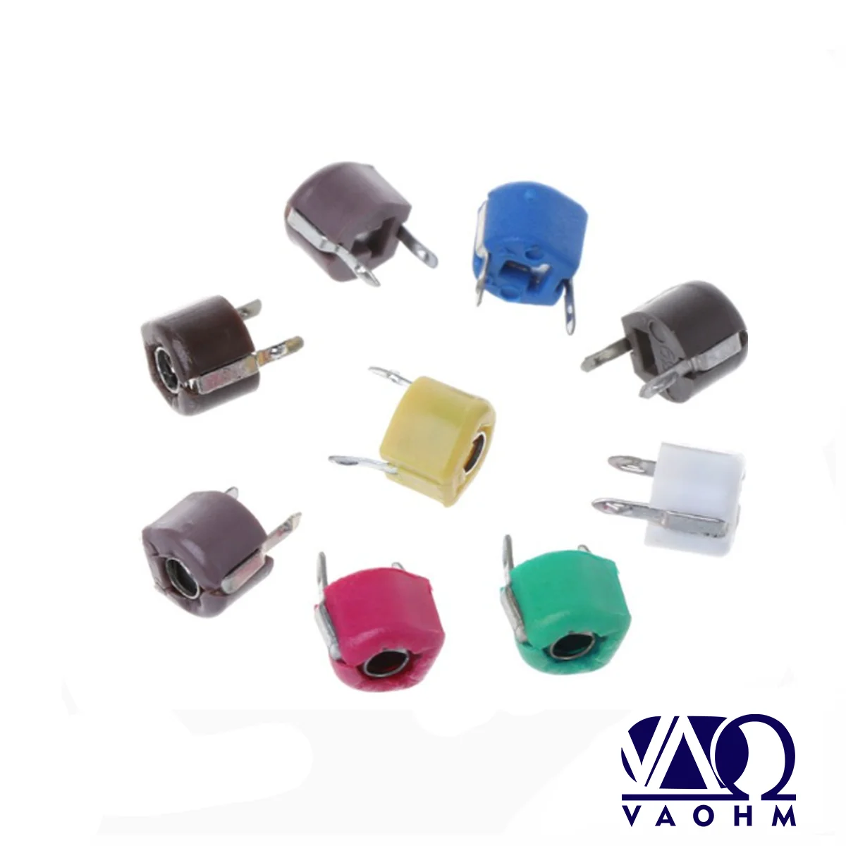 10PCS Trimmer Variable Capacitor 3PF 5PF 10PF 20PF 30PF 40PF 50PF 60PF 70PF 120PF 6MM Adjustable JML06-1