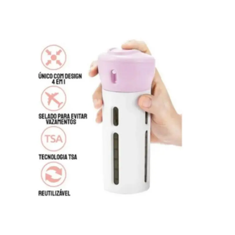 مجموعة موزع المحمولة 4 في 1 زجاجة السفر غسول هلام الشامبو #5