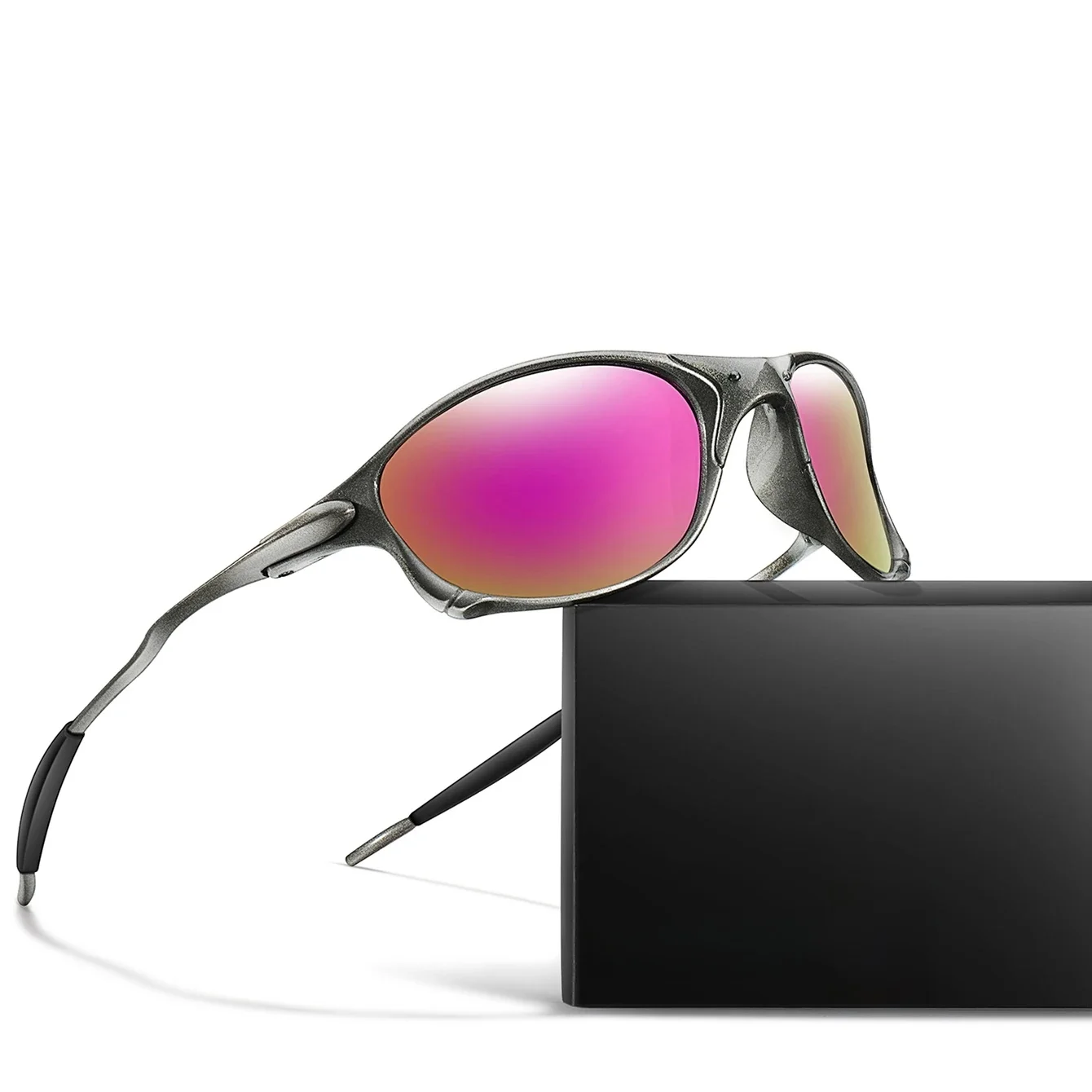 AliExpress LOISRUBY Men And Women Trendy Cycling Sunglasses Metal Shades With UV Protection for Outdoor Sports, Running, Hiking, Driving Travel
