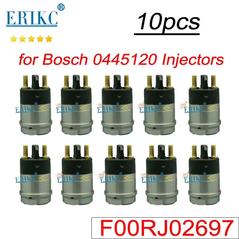 

F00RJ02697 Common Rail Parts F 00R J02 697 Fuel Injector Assy Solenoid Valve Set F00R J02 697 for BOSCH Cummins 0445120 Nozzle