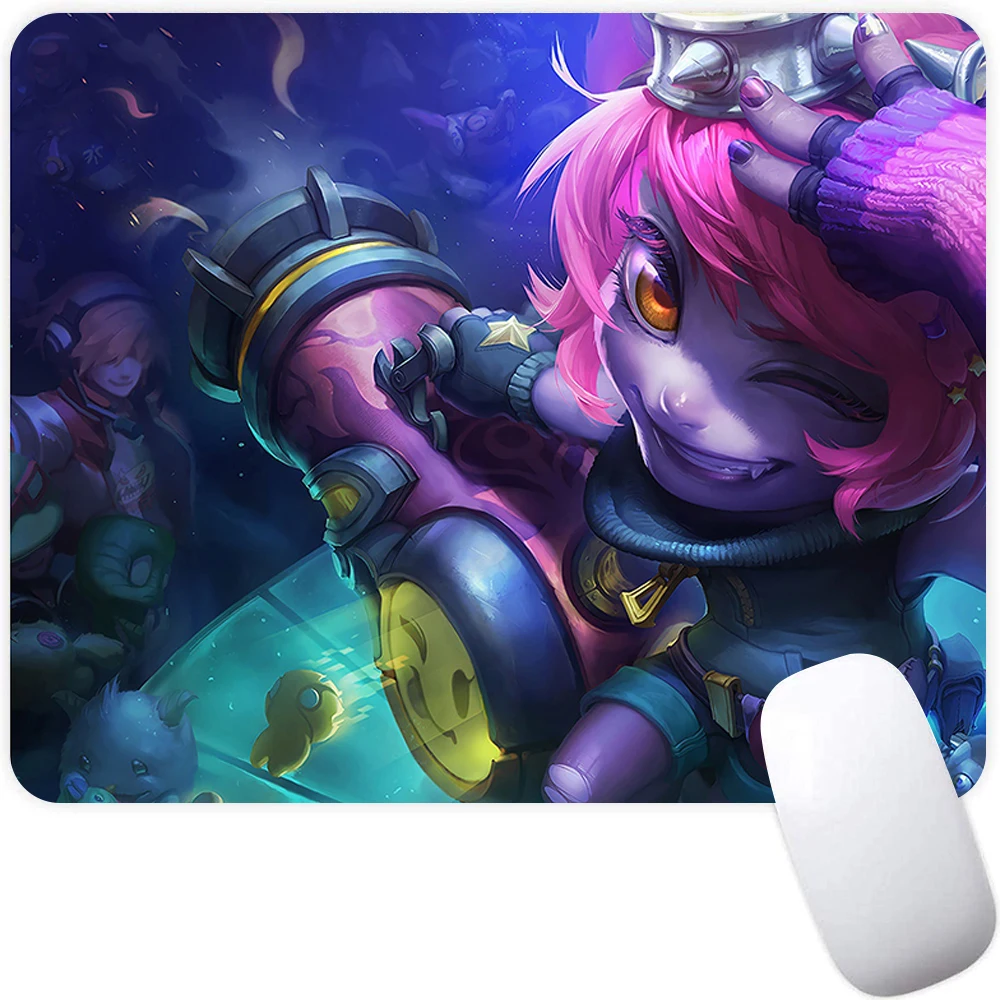 League of Legends Tristana Gaming Mouse Pad แผ่นรองเมาส์ขนาดใหญ่ PC Gamer แผ่นรองเม้าส์คอมพิวเตอร์ Big Mousepad แป้นพิมพ์โต๊ะแผ่นรองเมาส์