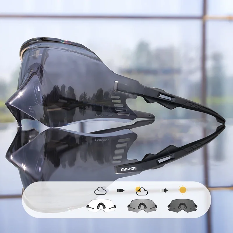 AliExpress kapvoe Kapvoe-Photochromic Sports Sunglasses for Man Road MTB Bicycle Glasses Riding Goggle Sports Eyewear Bike Women Cycling Glasses